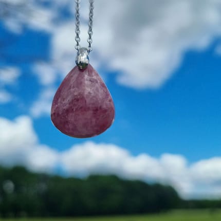 Pendentif Rhodonite