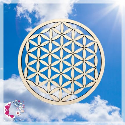 Fleur de Vie en bois - 15cm