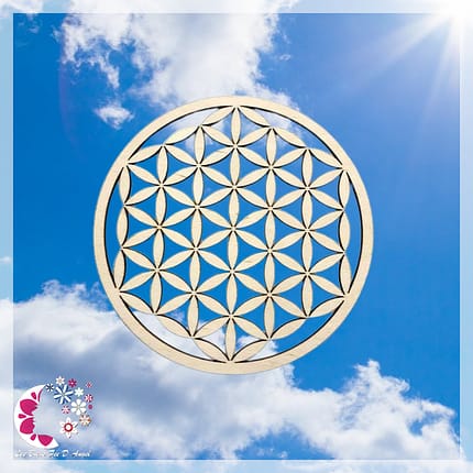 Fleur de Vie en bois - 8cm