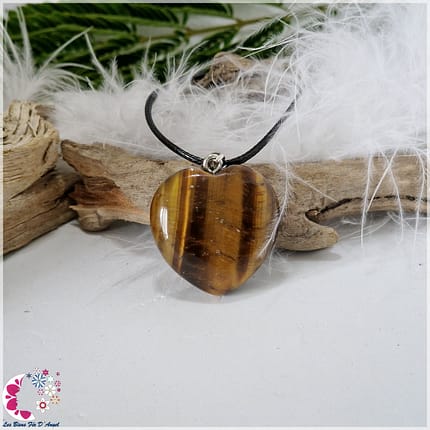Pendentifs Cœur-Œil de Tigre