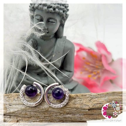 Boucles d'oreilles Améthyste - Argent 925