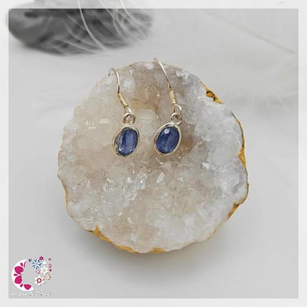 Boucles d'oreille Kyanite - Monture en Argent 925