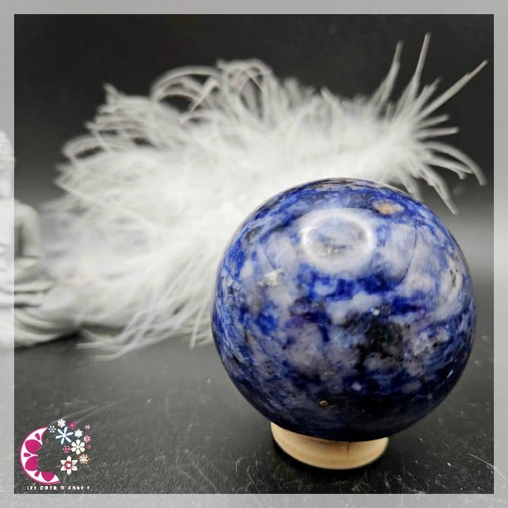 SPHÈRE SODALITE seule- DIAMÈTRE 50mm