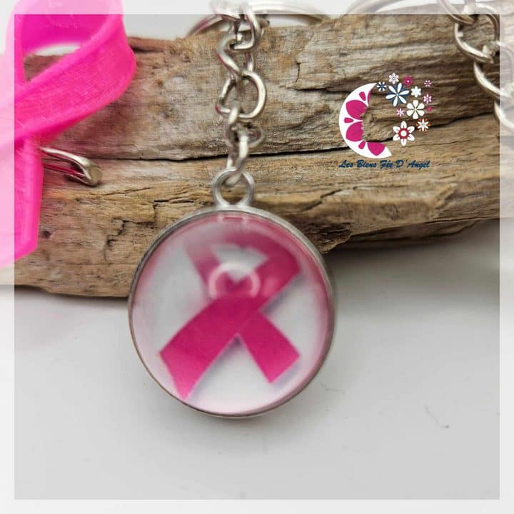 Porte Clef avec  3 Pierres naturelles – Image 2