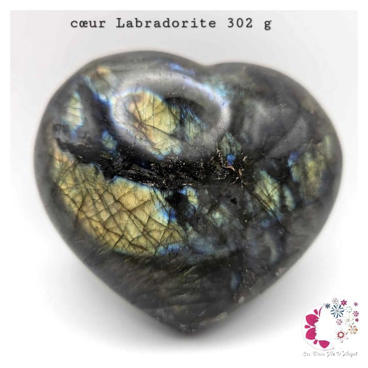 Pierre polie labradorite 302gr