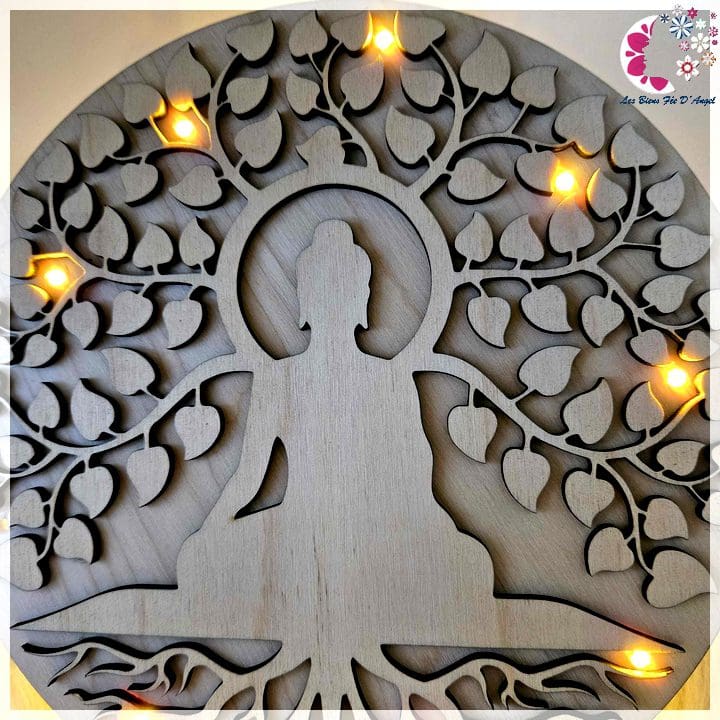 Arbre de vie bouddha lumineux – Image 2