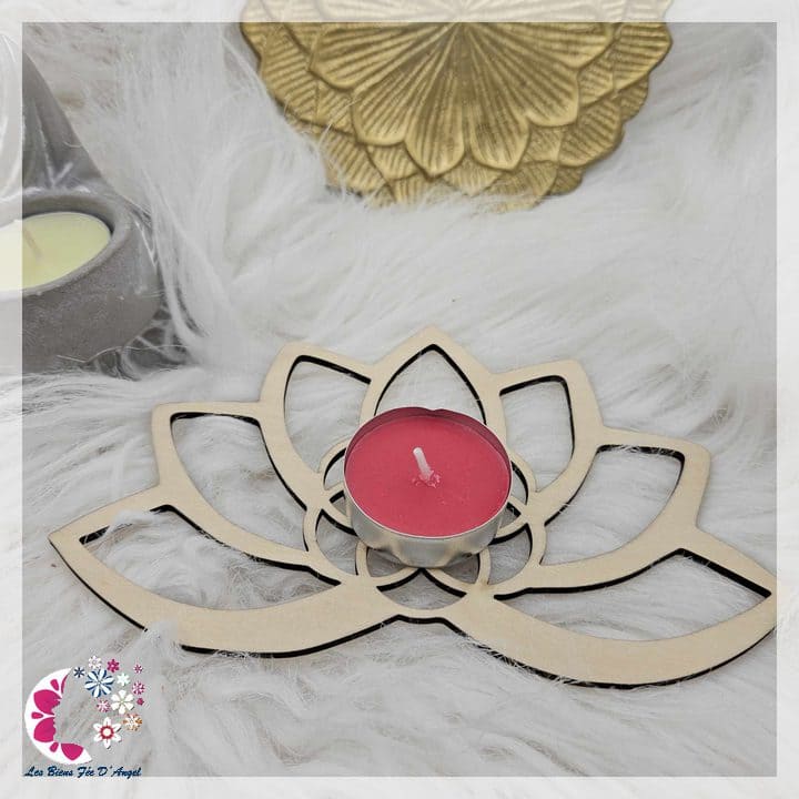Bougeoir lotus simple